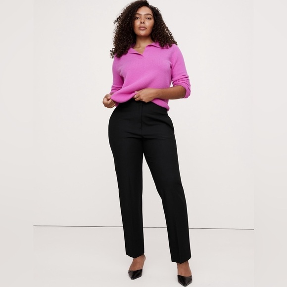 NWT! Banana Republic Black High-Rise Modern Slim Refined Ankle Pant🤎🔹 - Picture 4 of 9